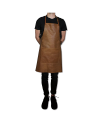 Vintage cognac leather BBQ apron| dutchdeluxes