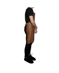 Vintage cognac leather BBQ apron| dutchdeluxes