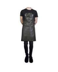 Grey vintage leather BBQ apron| dutchdeluxes