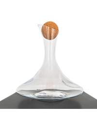 Merlot decanter with stopper, crystalline