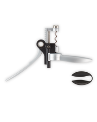 LM-250 Lever Corkscrew in Brushed Aluminum with Foil Cutter | Le Creuset