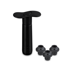 Wine pump with 3 stoppers WA-137 Black | Le Creuset