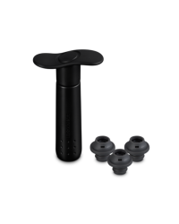 Wine pump with 3 stoppers WA-137 Black | Le Creuset