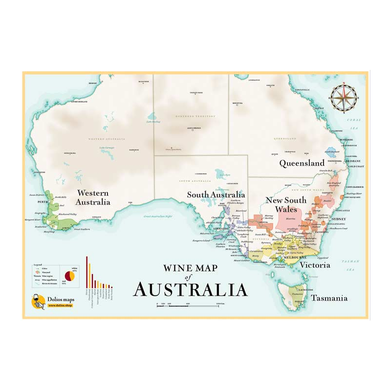 Australian Wine List 50x70 cm | The Wine List please