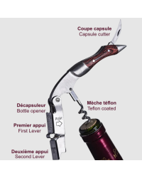 Coutale Sommelier Prestige corkscrew - Wooden handle