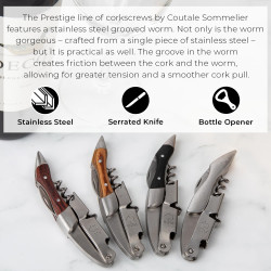 Coutale Sommelier Prestige corkscrew - Wooden handle