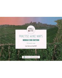 Practise Wine Maps: World 2nd edition - 100 empty maps by Lea Gatinois DipWSET | Amble Wine (Edition in English)