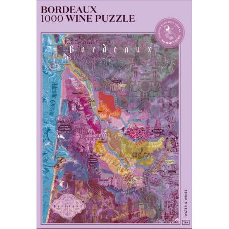 Wine Puzzle - Bordeaux 1000 pieces 18.9" x 26.8" | Water&Wines