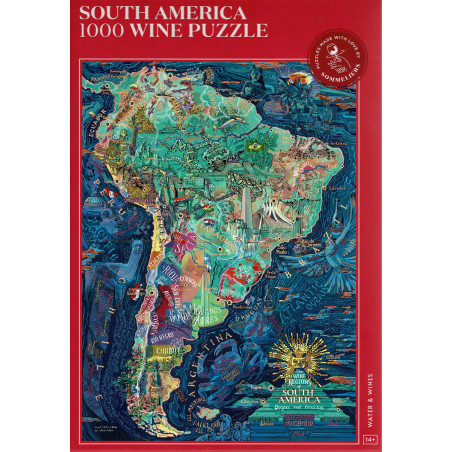 Wine Puzzle - South America 1000 pieces 48 x 68 cm | Water&Wines