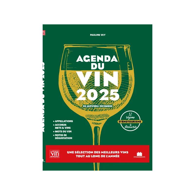 Agenda du vin : De janvier à décembre (2025 French edition) by Pauline Vey