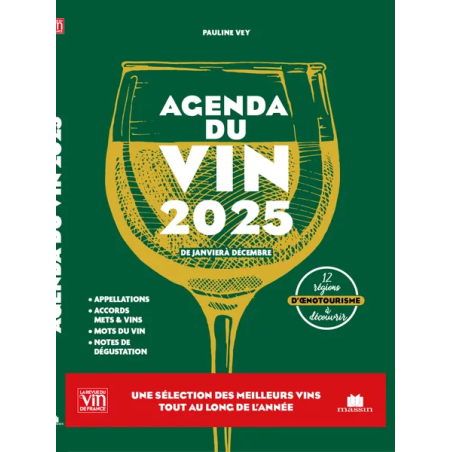 Agenda du vin : De janvier à décembre (2025 French edition) by Pauline Vey