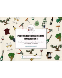 Amble Wine | Pratique les cartes des vins : France 2nd Edition (French Edition) 15 maps, 5 infographics, 90 grape varieties