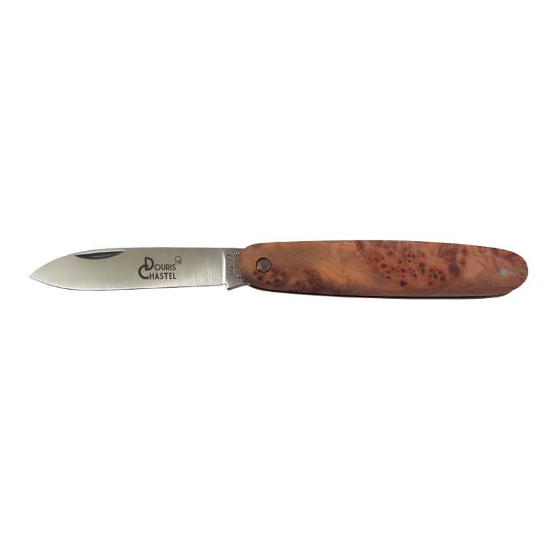 Navette Douris Chastel pocket knife, 1 piece full handle – Cade - juniper PM 10cm