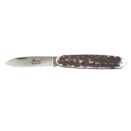 Navette Douris Chastel pocket knife, 1 piece full handle – Stag Horn Wood PM 10cm