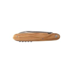 Pocket Knife & Corkscrew Navette Douris Chastel, 2-piece full handle – Olive Wood PM 10cm