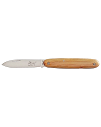 Pocket Knife & Corkscrew Navette Douris Chastel, 2-piece full handle – Olive Wood PM 10cm