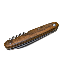 Pocket Knife & Corkscrew Navette Douris Chastel, 2-piece full handle – Bocote Wood PM 10cm