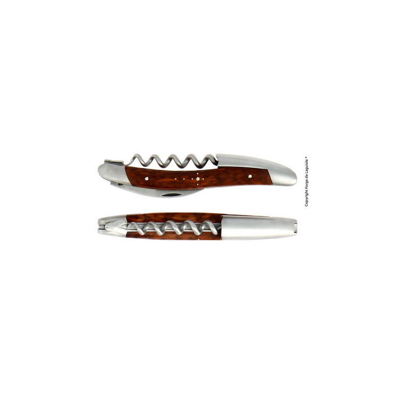 Sommelier Corkscrew with snakewood handle, glossy finish | Forge de Laguiole