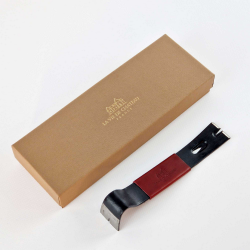 Crowbar - safe opener in its case, camel vegetable-tanned leather grip