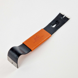 Crowbar - safe opener in its case, camel vegetable-tanned leather grip