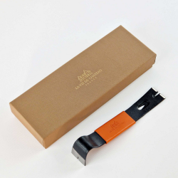 Crowbar - safe opener in its case, camel vegetable-tanned leather grip