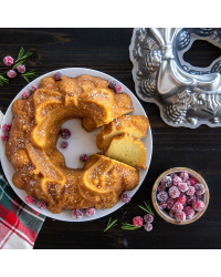 Christmas Crown Bundt® Cake Pan Silver