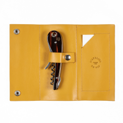 Soft Machine® Dandy: Sommelier corkscrew in its leather pouch | L'Atelier du Vin