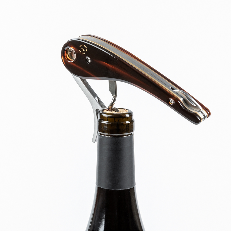 Soft Machine® Dandy: Sommelier corkscrew in its leather pouch | L'Atelier du Vin