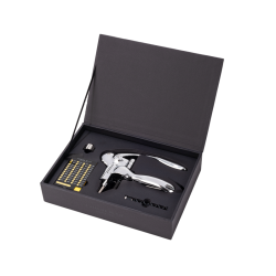 Oeno Box® Sommelier Set: Chrome Metal Lever Corkscrew | L'Atelier du Vin