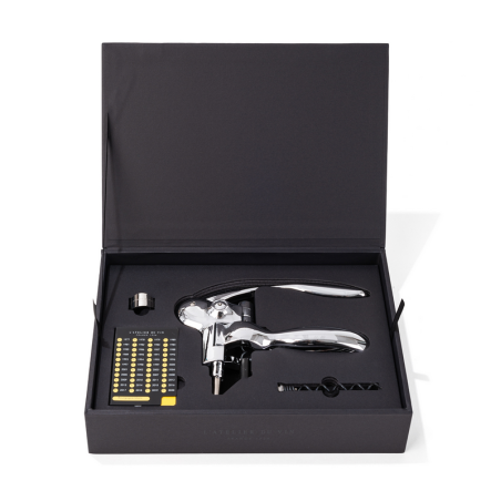 Oeno Box® Sommelier Set: Chrome Metal Lever Corkscrew | L'Atelier du Vin