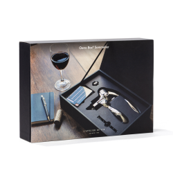 Oeno Box® Sommelier Set: Chrome Metal Lever Corkscrew | L'Atelier du Vin