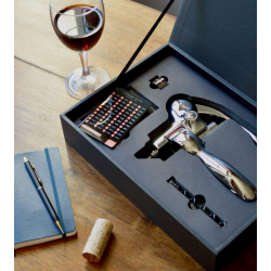 Oeno Box® Sommelier Set: Chrome Metal Lever Corkscrew | L'Atelier du Vin