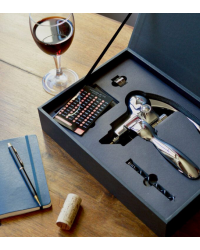 Oeno Box® Sommelier Set: Chrome Metal Lever Corkscrew | L'Atelier du Vin