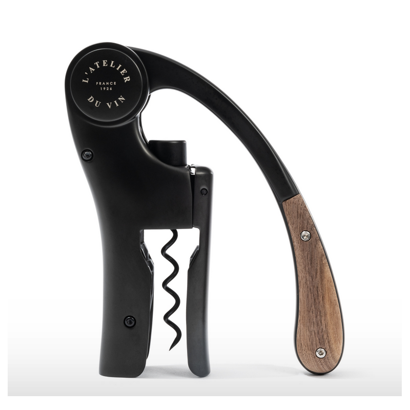 Oeno Motion® Wood & Black: Lever corkscrew | L'Atelier du Vin