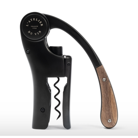 Oeno Motion® Wood & Black: Lever corkscrew | L'Atelier du Vin