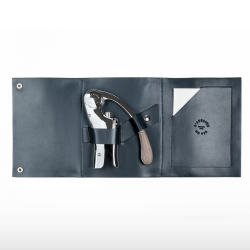 Oeno Motion® Nomad: Set with vertical lever corkscrew in a genuine leather case | L'atelier du Vin