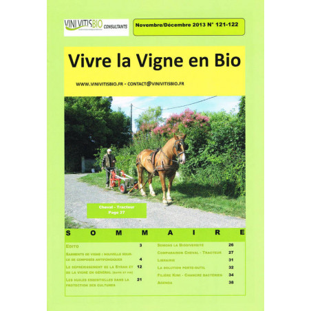 Vivre La Vigne En Bio Magazine Issue No. 121-122 November/December 2013