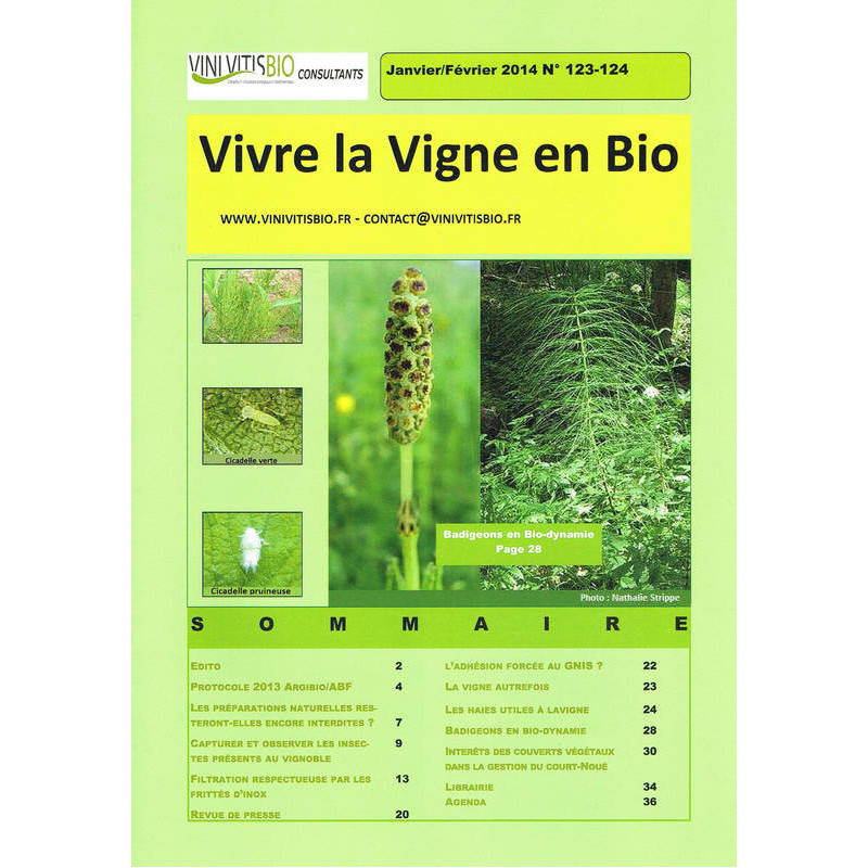 Revue : Vivre la Vigne en Bio n°123-124