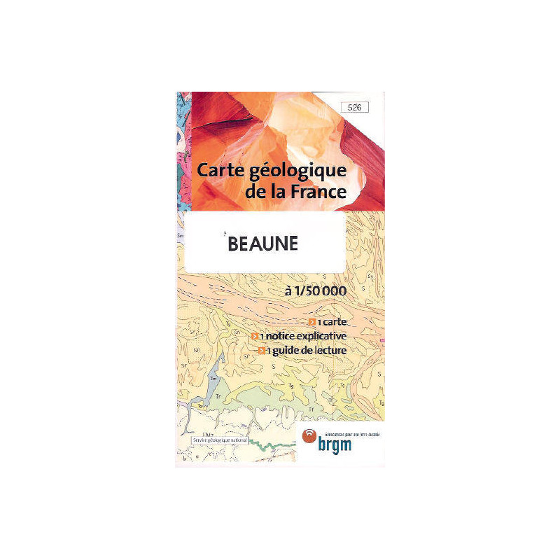 Carte géologique de Beaune (1/50 000) | Bureau de recherches géologiques et minières – BRGM