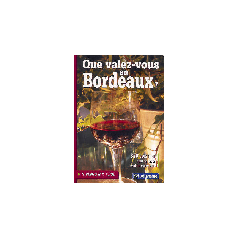 Que valez-vous en Bordeaux ? | Ponzo