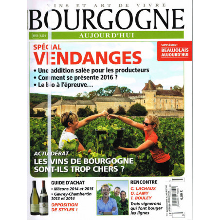 Bourgogne Aujourd'hui n°131 translates to "Burgundy Today No. 131" in English.