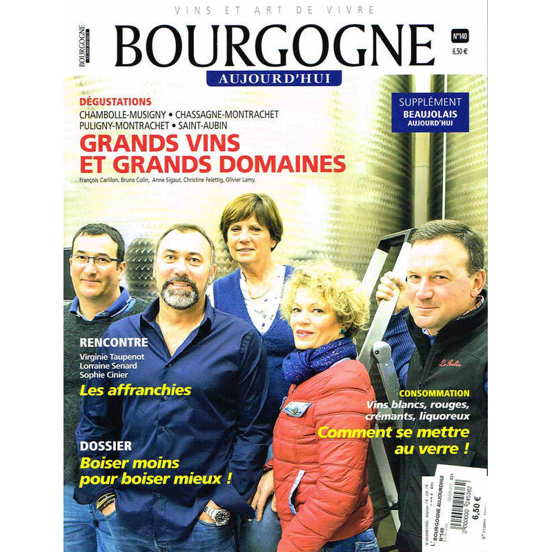 "Bourgogne Aujourd'hui n°140 and its Supplement Beaujolais Aujourd'hui N°20"