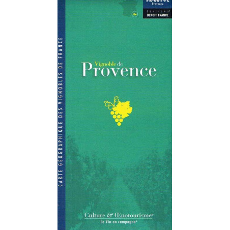 Carte pliée "Vignoble de Provence" 77x44 cm | Benoît France
