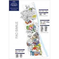Vineyard map "Bordeaux (AOC Pauillac, Saint-Julien, Saint-Estèphe)" 59x84 cm | Enogea