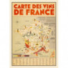 Wine map of France 90 x 126 cm by Mathieu Persan | Hachette Pratique