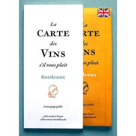 Carte pliée des vins de Bordeaux (version anglaise/english version) | La Carte des Vins, s'il vous plaît !
