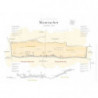 Plot map of the appellation "Montrachet, Grand Cru" 80x60 cm | Laurent Gotti