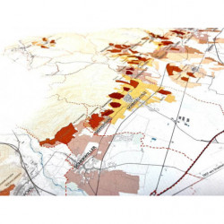 Map "Atlas Cartographique des crus viticoles Alsaciens" 200x33 cm | Synvira