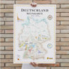 Carte des vins "Allemagne" 50x70 cm | La Carte des vins s'il vous plait ?