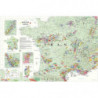 Wine map of France 61x91cm (Ref. H) | Steve De Long